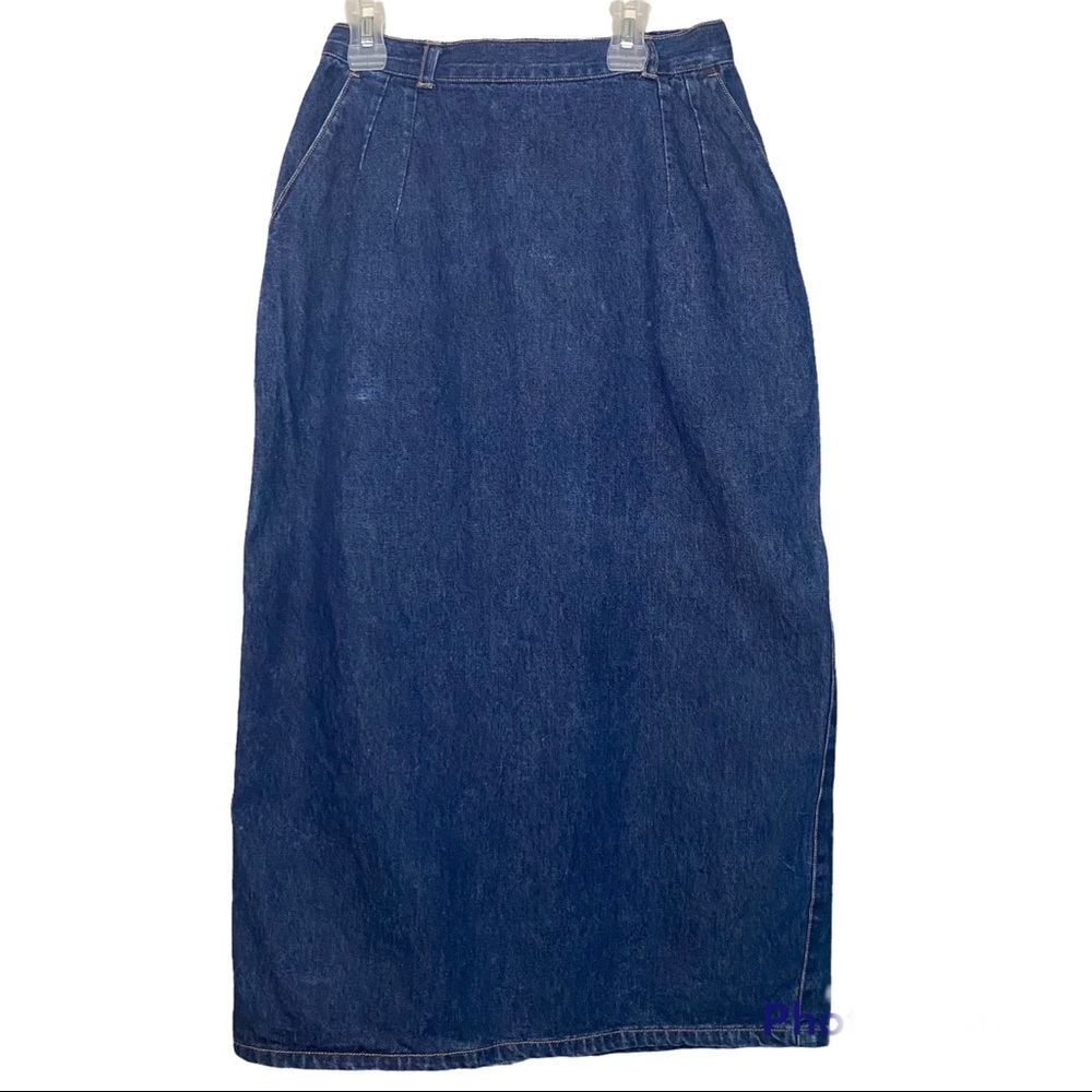 Vintage Pentimento Denim Skirt
